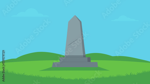 A towering stone obelisk, the Washington Monument, stands as a solemn memorial to World War II heroes against a vast sky in Washington DC