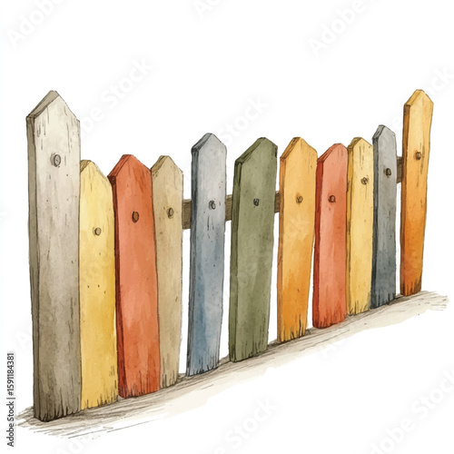 a protective fence around a construction area