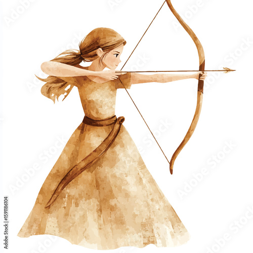 a woman Archery