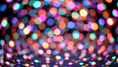a captivating display of colorful lights, creating a vibrant and sparkling effect