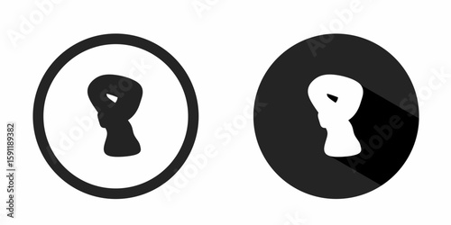 Shawl logo. Shawl icon vector design black color. Stock vector.
