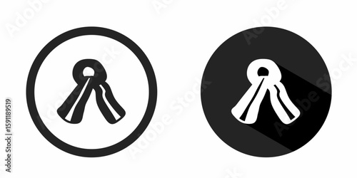 Shawl logo. Shawl icon vector design black color. Stock vector.