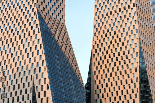 Urban scenery, the appearance of urban buildings, building facades, and the buildings of financial centers
