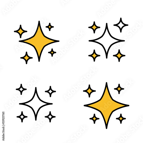 Shine Bright: A collection of sparkling stars, each uniquely crafted to capture the essence of brilliance and radiance, inviting viewers to feel the magic.