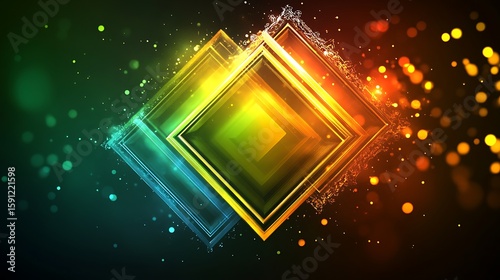 Abstract vibrant geometric design (3)