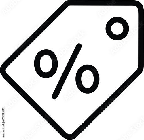 Boost Sales:  Discount Tag Icon - Perfect for Marketing & E-commerce