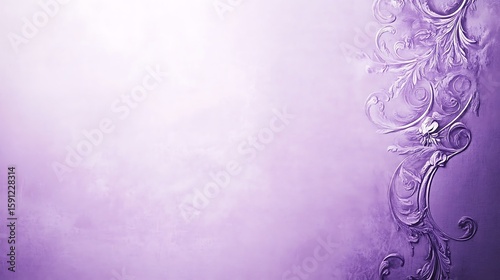 Elegant Purple Background with Decorative Flourishes