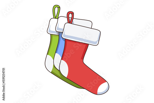 Colorful Christmas stocking