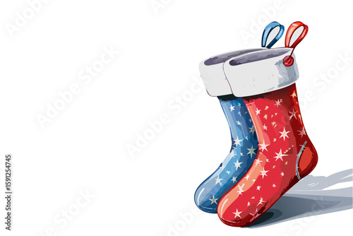 Colorful Christmas stocking