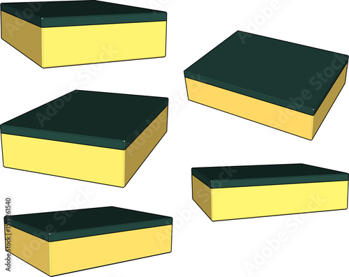 vector illustration of sponge design for washing dirty dishes 