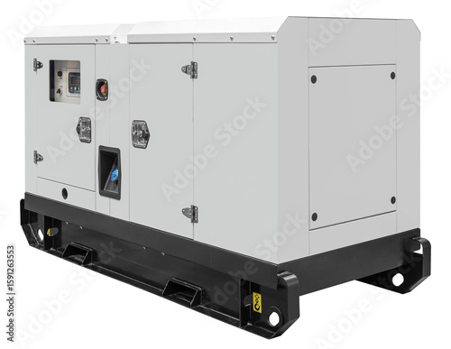 White diesel generator