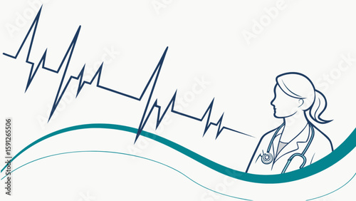 Medical professional doctor healthcare heart rate monitor cardiologist physician nurse practitioner health