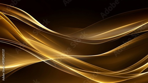 Abstract gold waves design (5)