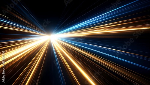 Abstract speed lines radiating from center