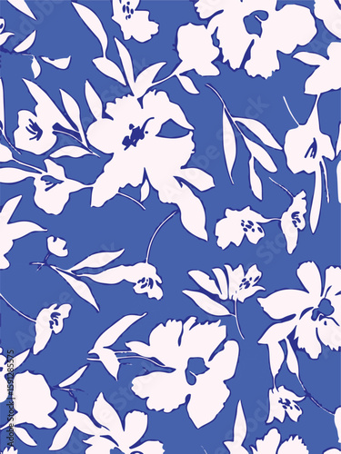 botanical floral, vector, seamless pattern,  leaves, big set ,background with flowers.