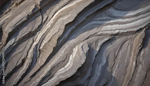 Wallpaper Mural Intricate layers of rock create a mesmerizing geological pattern with contrasting colors and textures. Torontodigital.ca
