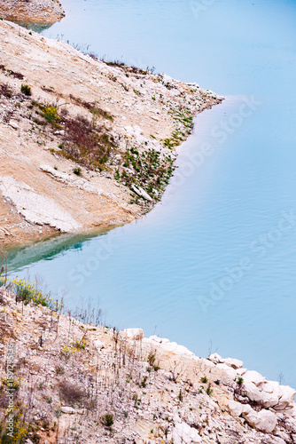 Shores of the Amadorio reservoir in Villajoyosa