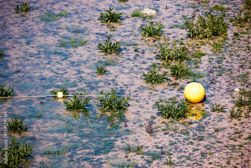 Buoy in the reservoir of Amadorio in Villajoyosa