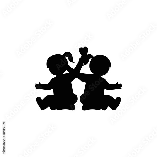 collection of children icons. children's game. children's playground icon
