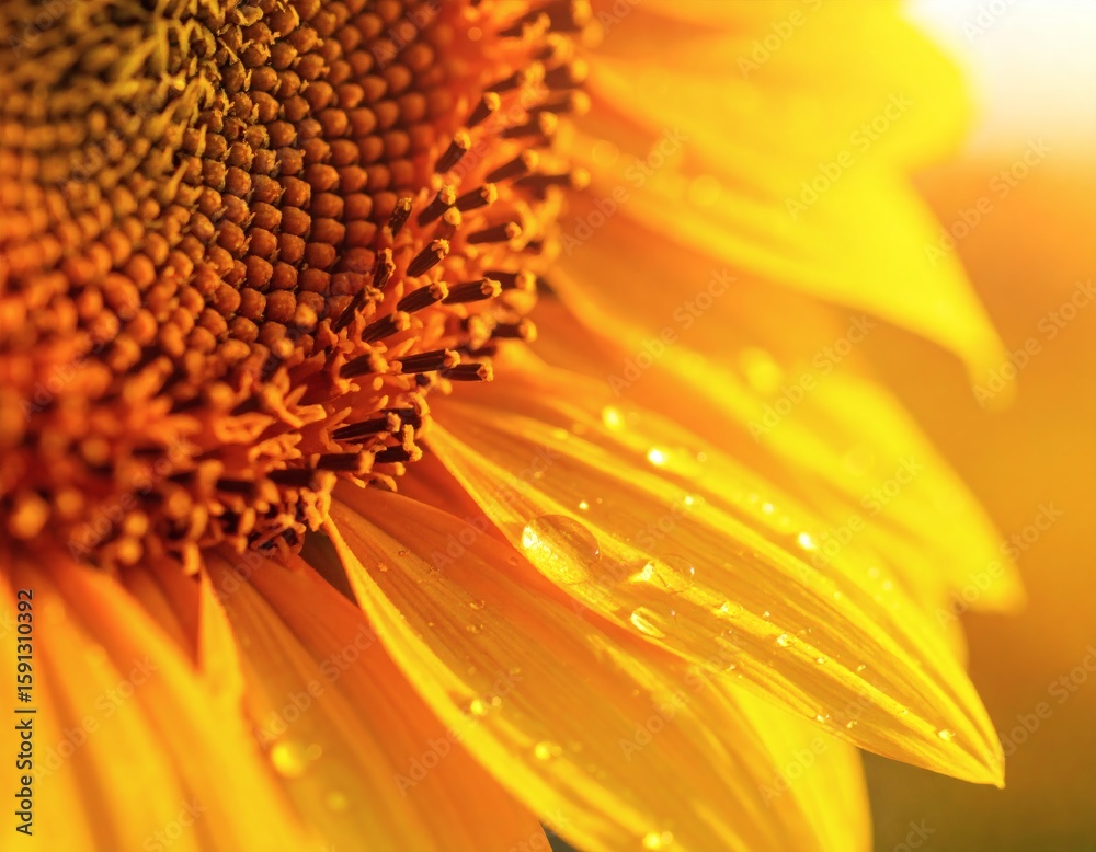 Bright yellow sunflower in full bloom under sunlight, close-up view with green leaves and blue sky background — ideal for summer, nature, and botanical theme
Bright yellow sunflower in full bloom under sunlight, close-up view with green leaves and blue sky background — ideal for summer, nature, and botanical theme