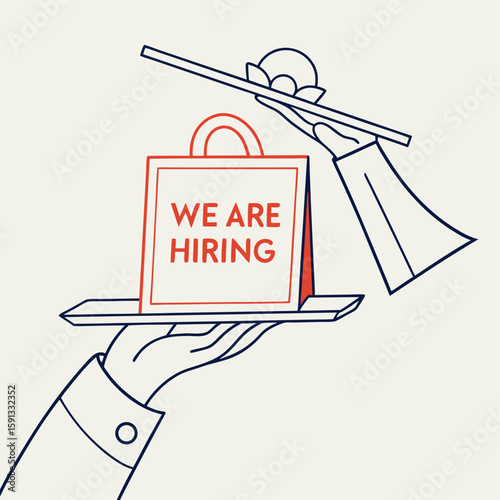 We are hiring concept