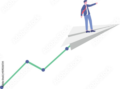 Trading stock or crypto price rising high to the moon, crypto currency value soaring sky rocket,

