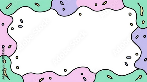 Cute Minimalist Border Shape Perfect for Creative Banners