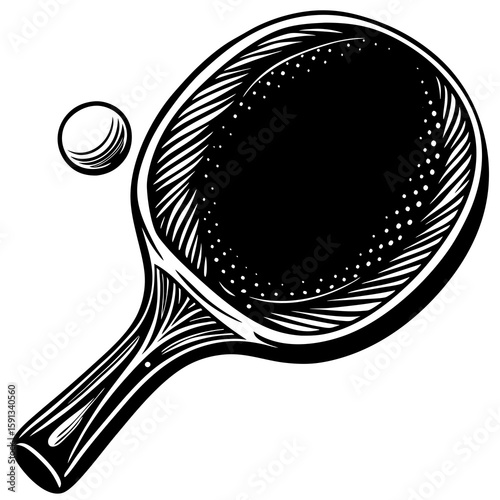 tennis racket and ball