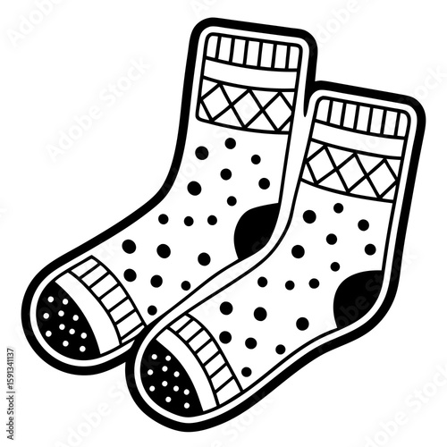 socks on a white background