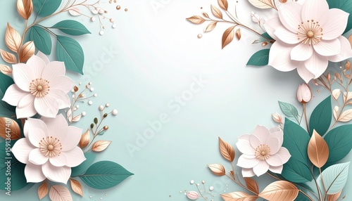 Elegant floral arrangement with soft pastel background digital artwork home decor nature-inspired aesthetic viewpoint