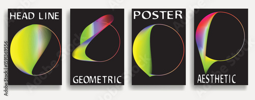Modern posters . Vector design composition with colorful various geometric shapes . Abstract contemporary art . Vector art ideal for media, ads, covers, brochures, banners.
