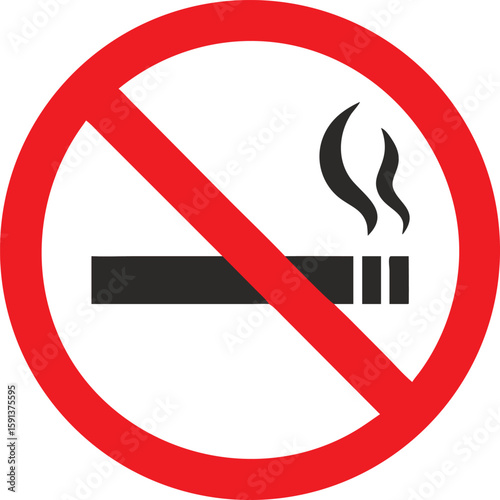 zakaz palenia vector