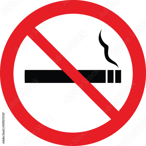 zakaz palenia vector