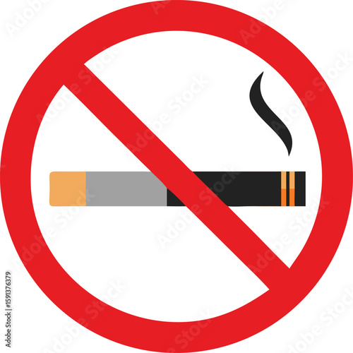 zakaz palenia vector