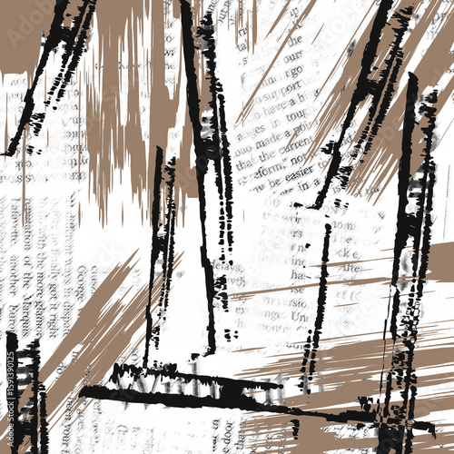 writing line brush pattern and background texture abstract