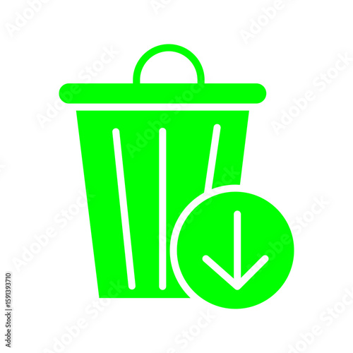 Reduce waste icon, vector pictogram vector illustration, pictogram isolated on white background. color editable
