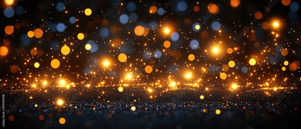 Naklejka premium Sparkling Night Scene