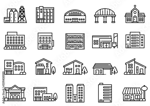 住宅・建築アイコン25　Housing & Architecture icons