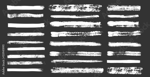 Hand drawn chalk pencil crayon smears textured lines. Highlight grunge doodles childish elements isolated on white background.