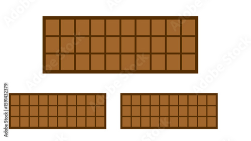Chocolate Bar Delight: A visually appealing illustration of an assortment of meticulously crafted chocolate bars, inviting the viewer to indulge in the rich sensory experience of delicious treats.