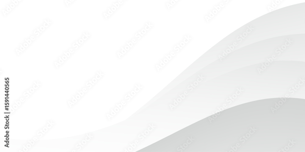 Obraz premium Vector gray line background curve element with white space for text and message design, overlapping layers, vector