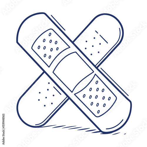 : pflaster icon vector on white back round