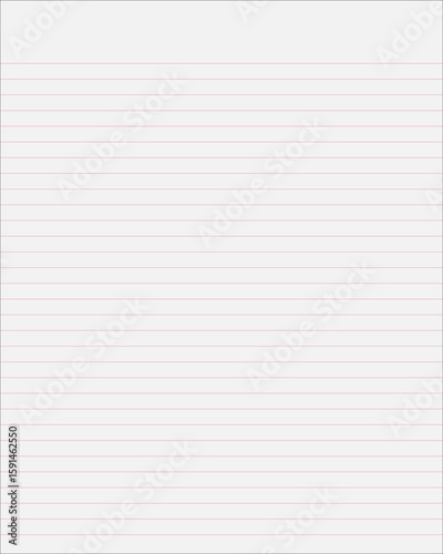 Clean simple lined paper, paper, sheet, letter, paper background. Vector. Notebook, writing paper, seamless, page, cloth, chart, school book, paper. graphic, design background. Simple paper.