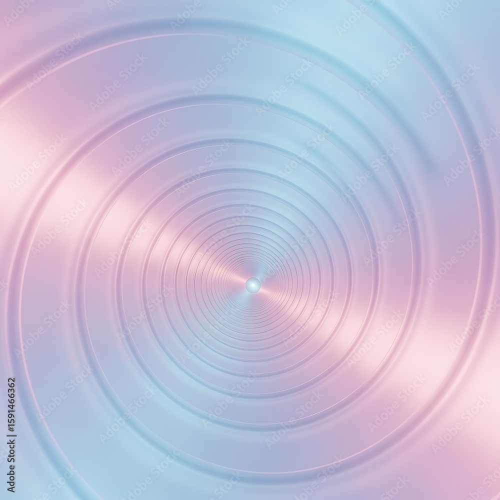 Fototapeta premium Abstract Pastel Concentric Circles: Soft, Dreamy, and Elegant Background Design