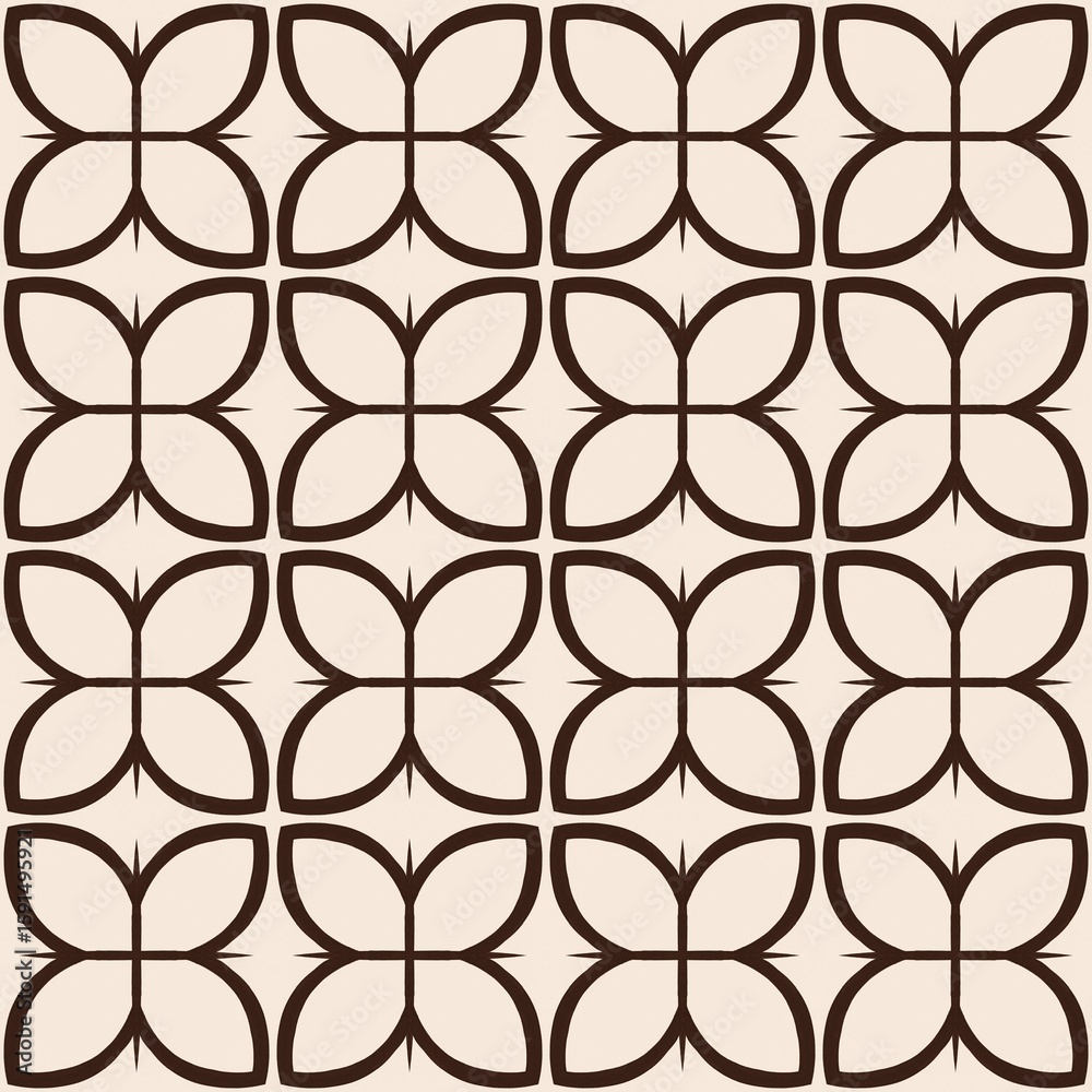 Fototapeta premium Seamless floral pattern for vintage fabric or retro wallpaper design