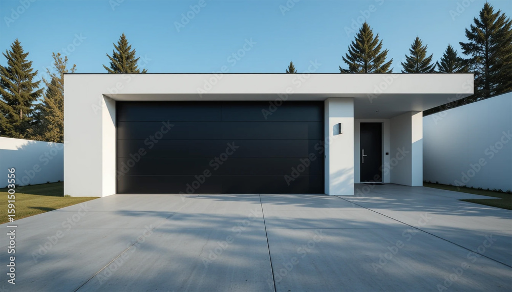 Modern Home Exterior Garage Door Minimalist Design Contemporary Architecture Modern Home Exterior Garage Door Minimalist Design Contemporary Architecture