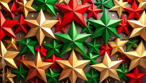 Festive star pattern background