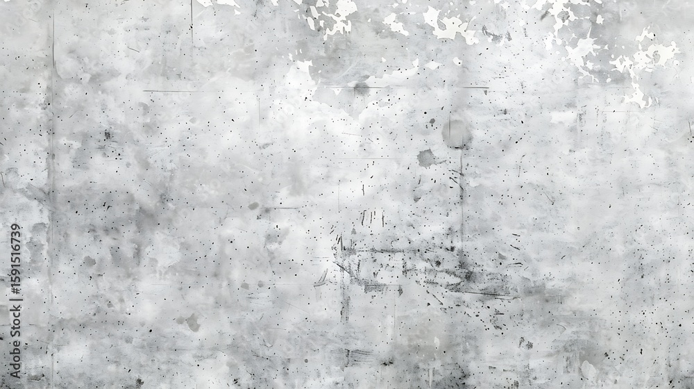 Fototapeta premium Grungy concrete wall with light texture, neutral grey tones, ideal for industrial design .