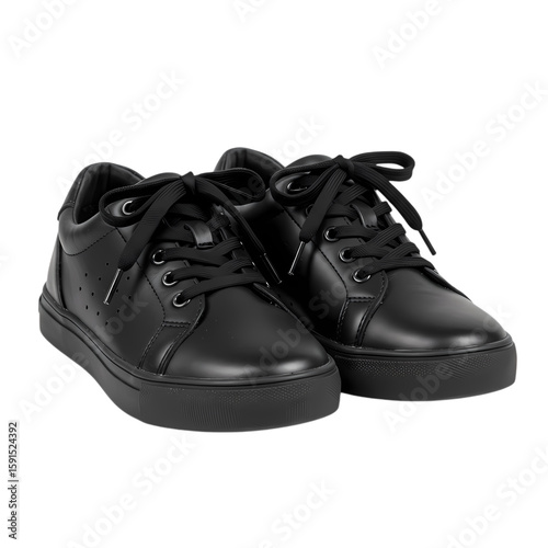 Black Leather School Shoes: Classic Style for Kids