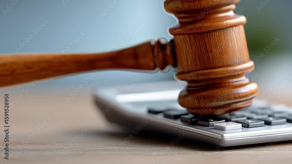 Gavel judgment on serious finance decision Navigating income tax penalty and legal financial consequences